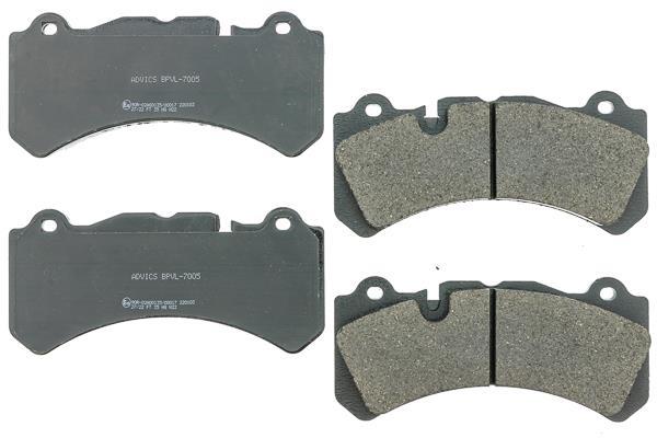 Jeu de 4 plaquettes de frein AISIN ref. BPVL-7005